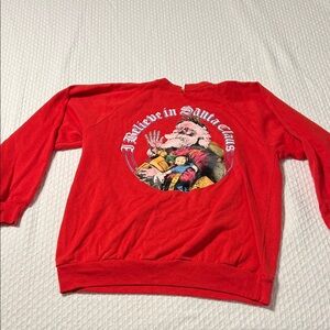 Vintage Red Santa Claus Men's Sweater